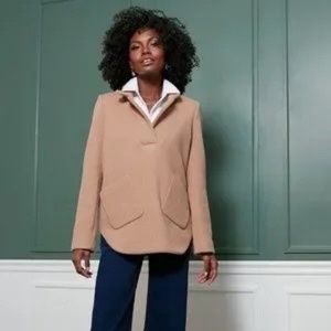 Tuckernuck Camel Emerson Popover Wool Blend Jacket